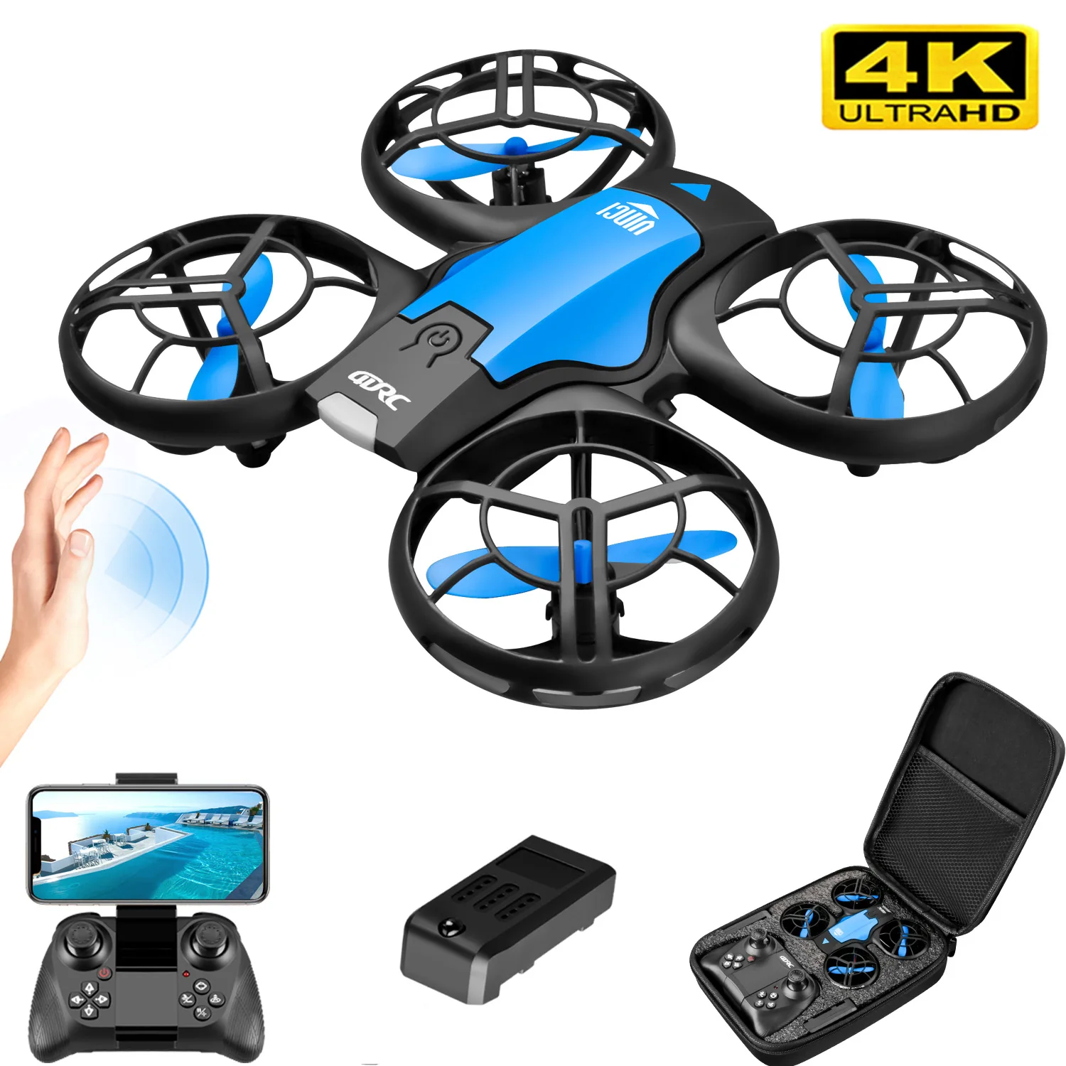 Drone Racing Camera - Novo Mini Drone V8 4K Profissional