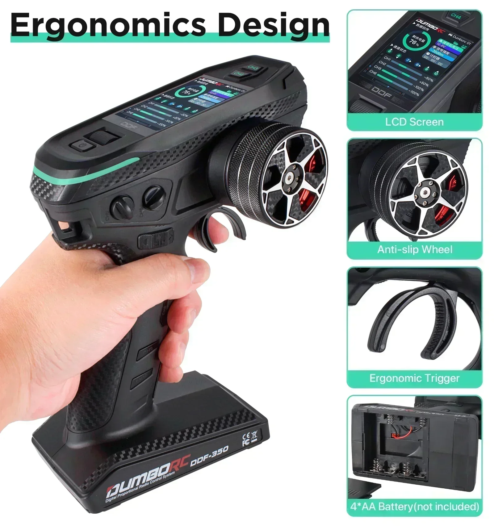 DUMBORC DDF-350 10CH RC Contro - Drone Racing Receiver avaliação e preço