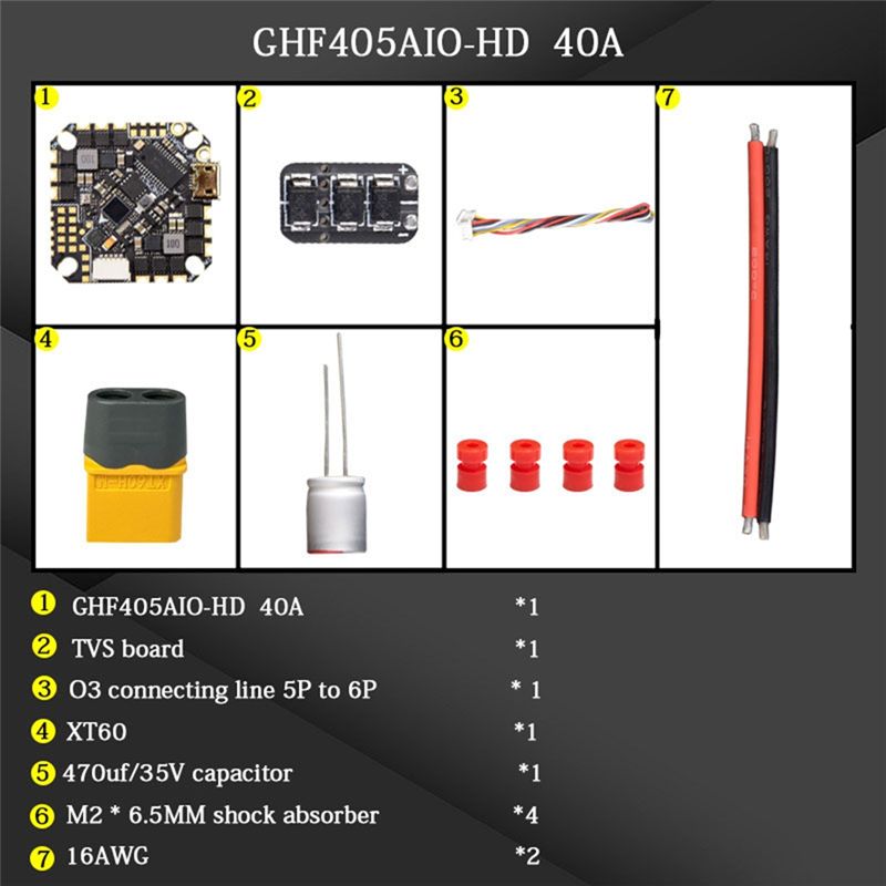 Controlador de Voo AIO ABTI-GH - Drone Racing Flight Controller avaliação e preço