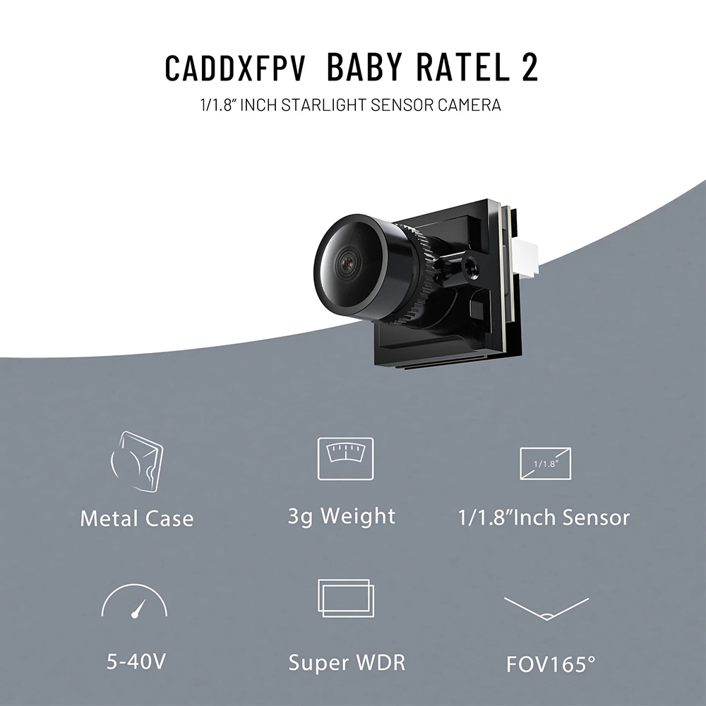 Câmera CADDX Micro FPV Ratel 2 - Drone Racing Camera avaliação e preço