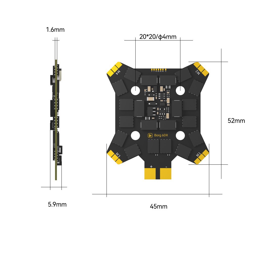 Controlador de Voo iFlight Bor - Drone Racing Flight Controller avaliação e preço